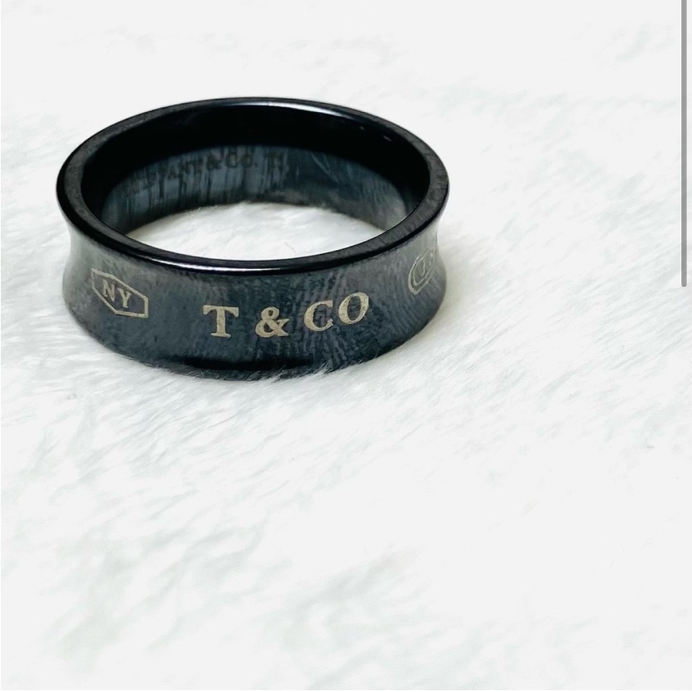 Tiffany & Co. Black Titanium 1837 Ring